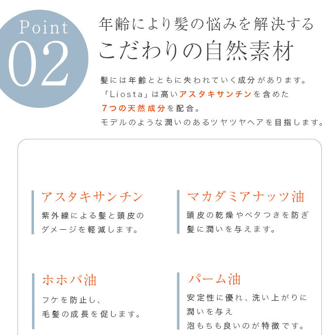 〈セット〉LIOSTAリオスタシャンプー30ml＆トリートメト30mlヘアケア携帯旅行お試し