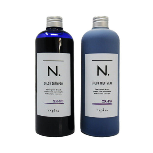 〈セット〉ナプラN.エヌドットカラーシャンプーPu(パープル)320ml＆カラートリートメントPu(パープル)300g